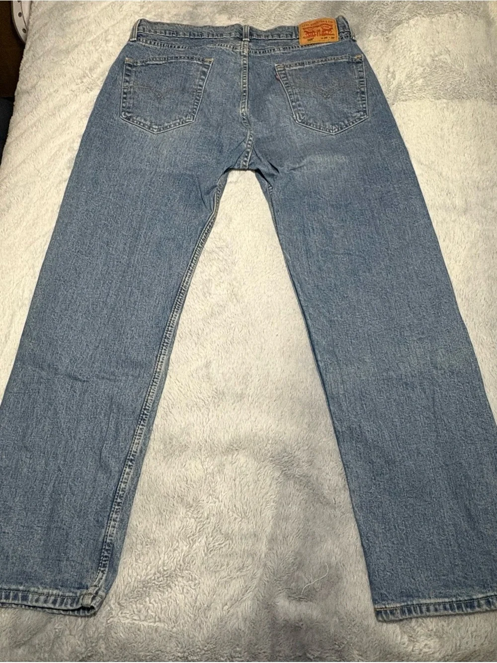Levi's 505 Straight Leg Light Blue Denim Jeans